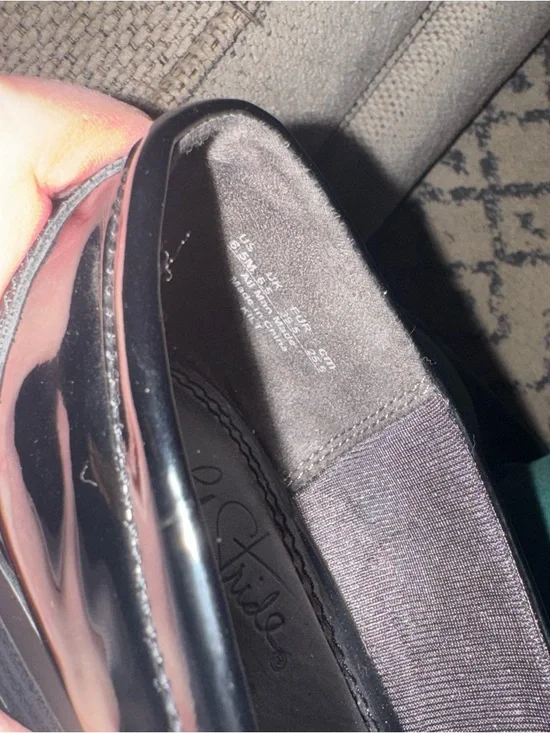 Life Stride Black Textured Loafer Flats with Buckle Accent - Picture 6 of 6